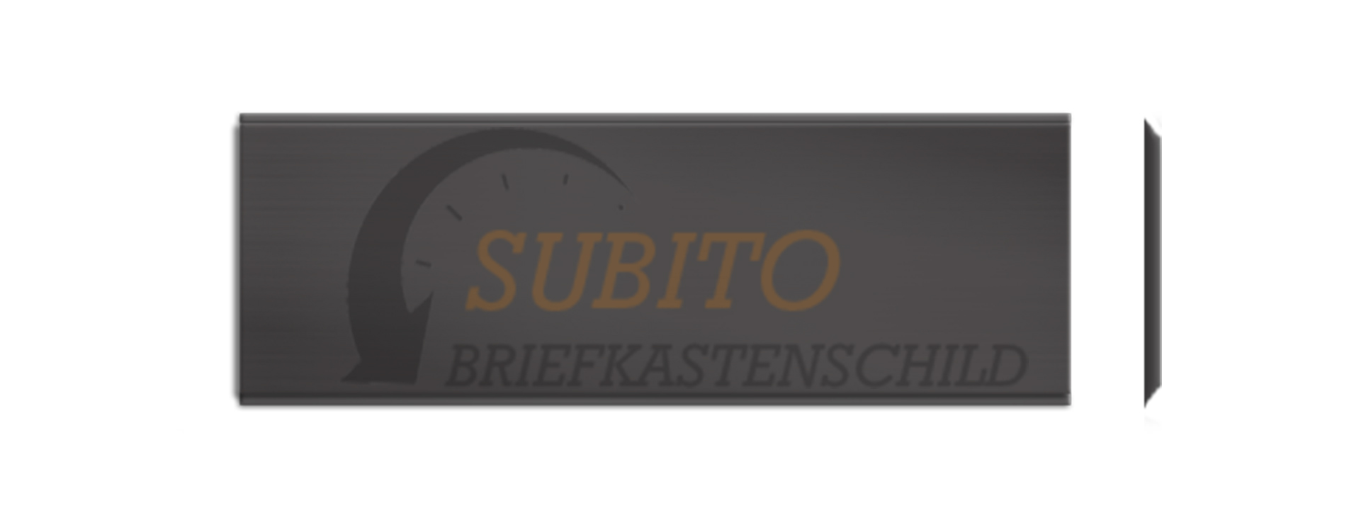 Klingelschild Sonnex 51 x 19 Alu schwarz poliert